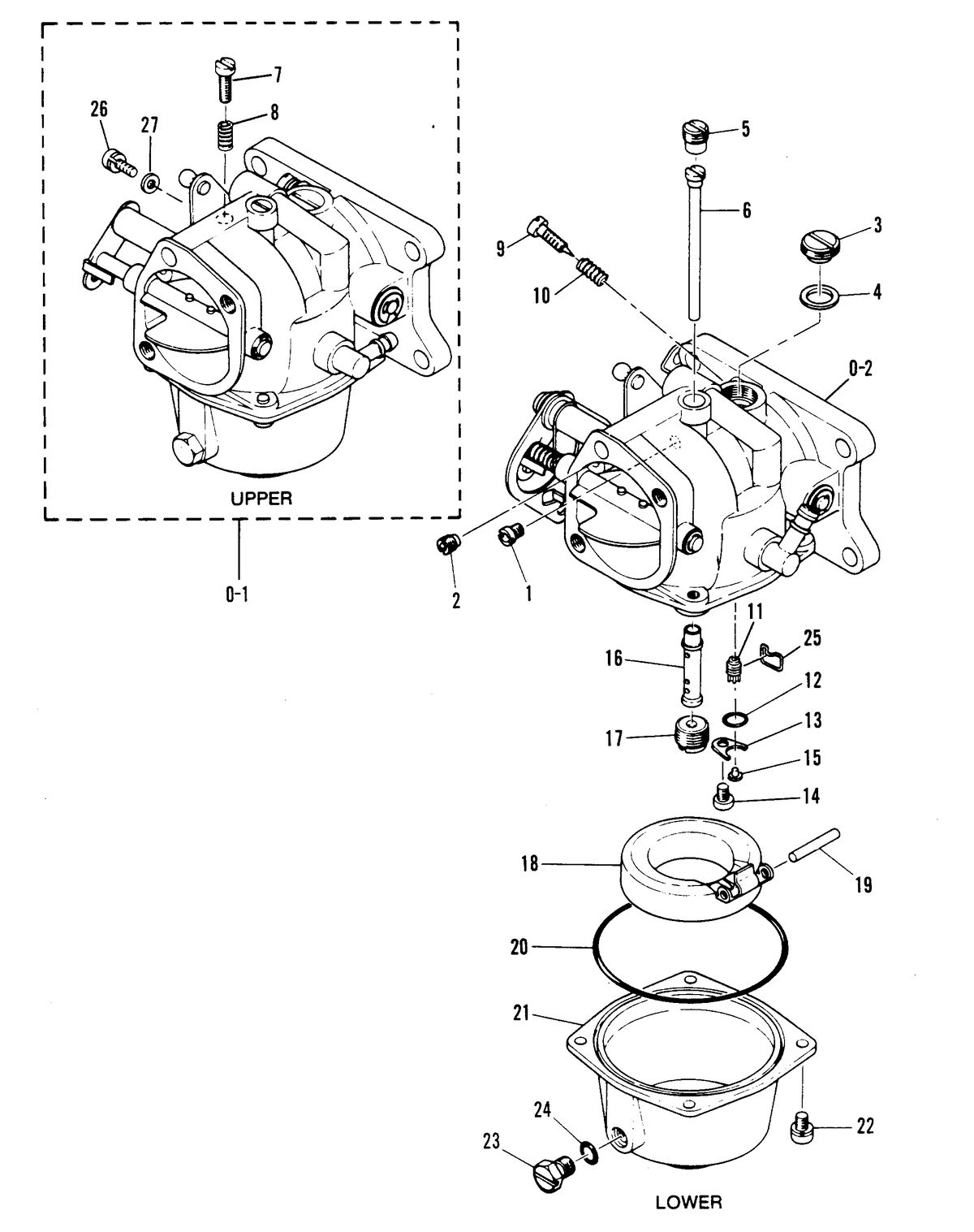 MARINER MARINER W48 CARBURETOR