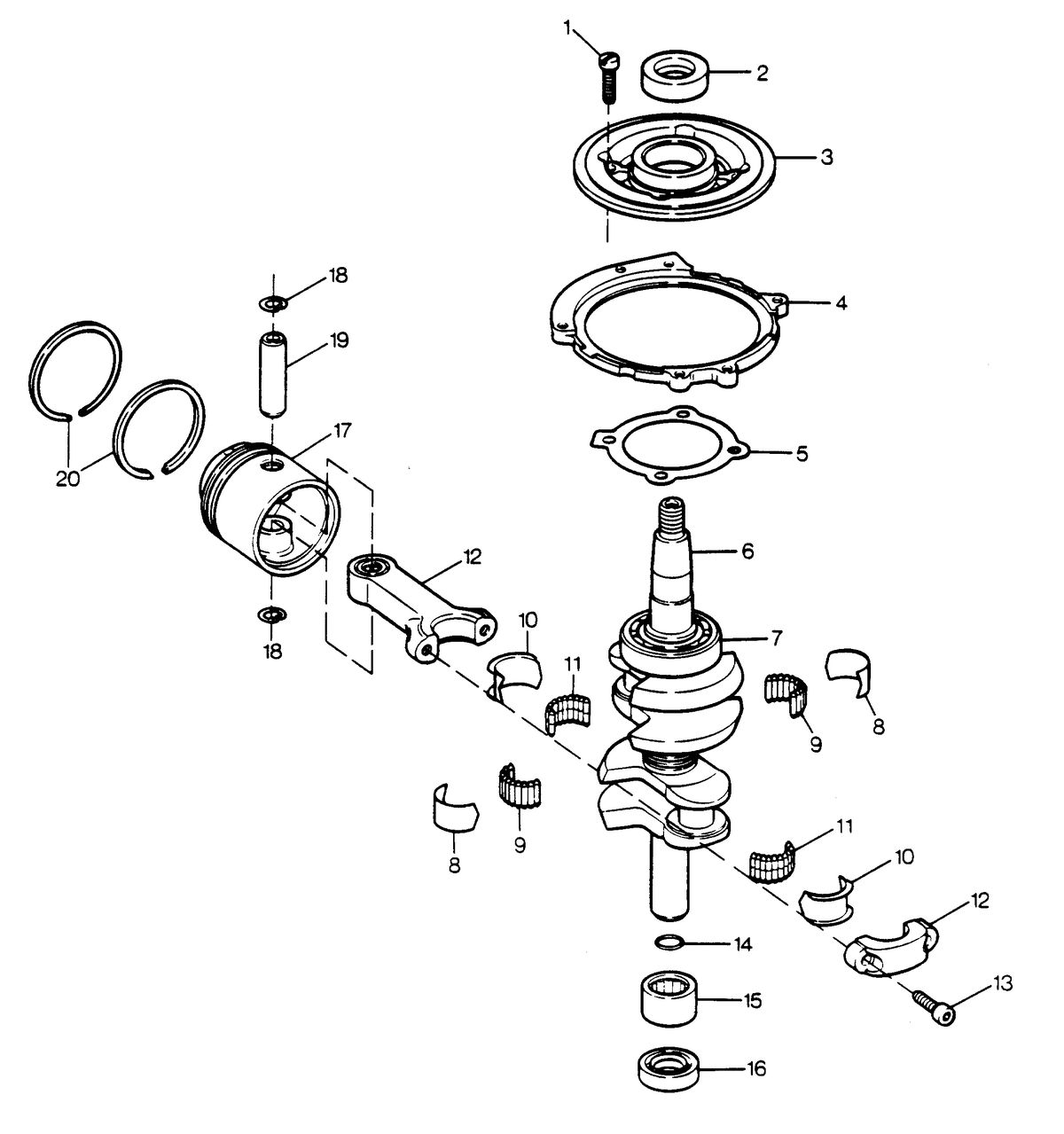SEARS SEARS 15 H.P. CRANKSHAFT AND PISTON