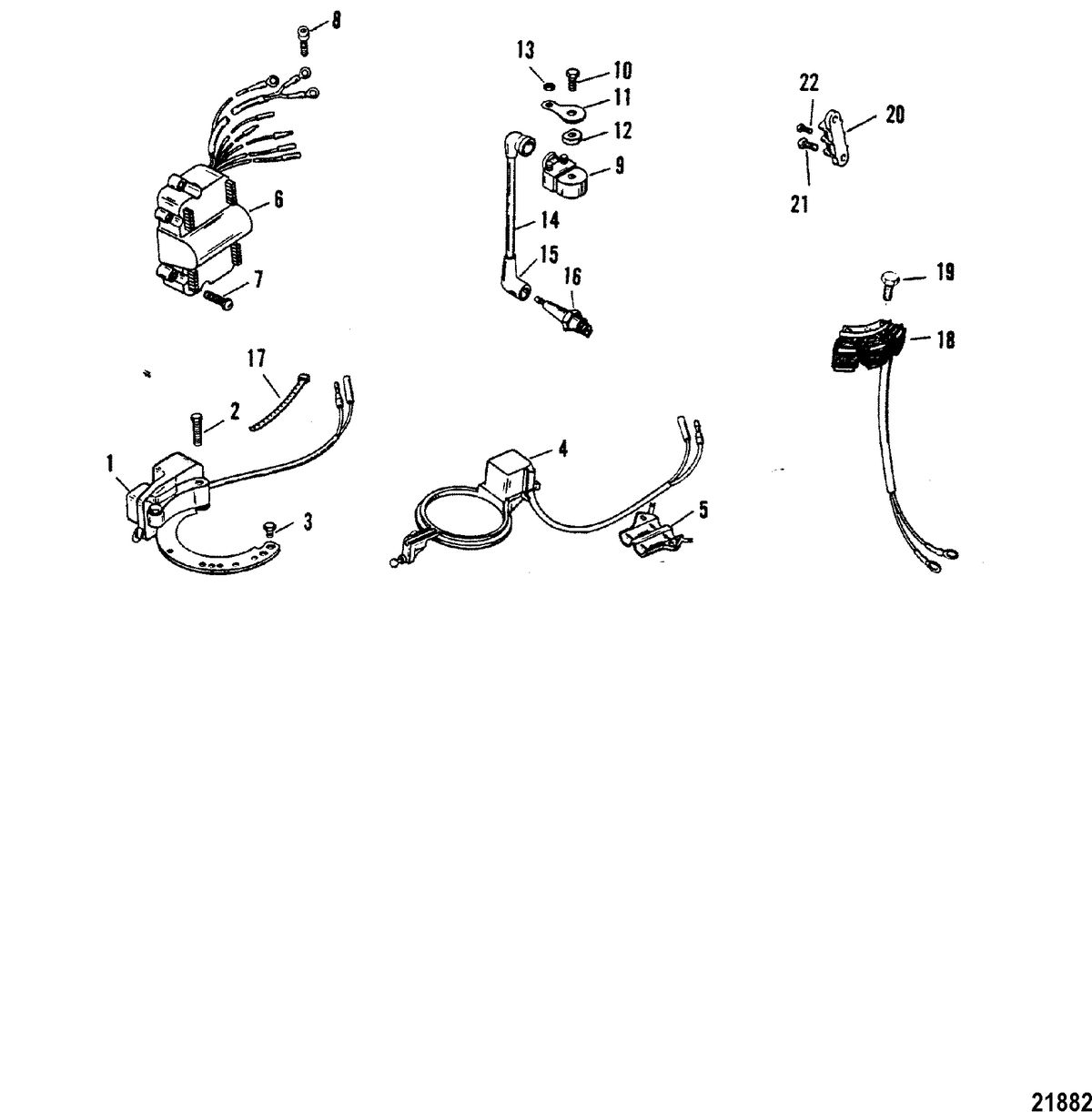 MERCURY/MARINER XR-10/MAGNUM 10/SEA PRO 10/MARATHON 10 Ignition Components