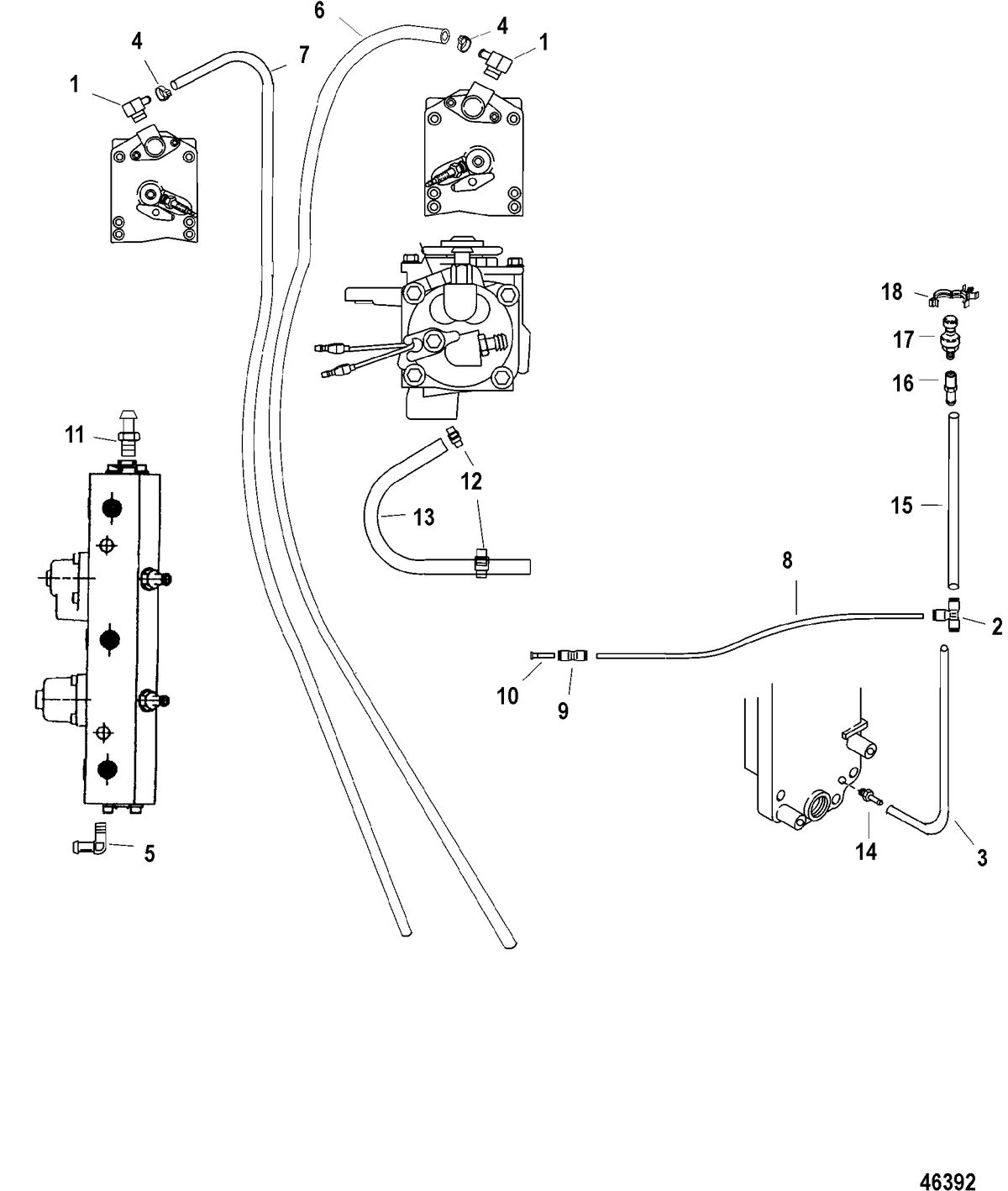 RACE OUTBOARD 200XS SST Water Hoses