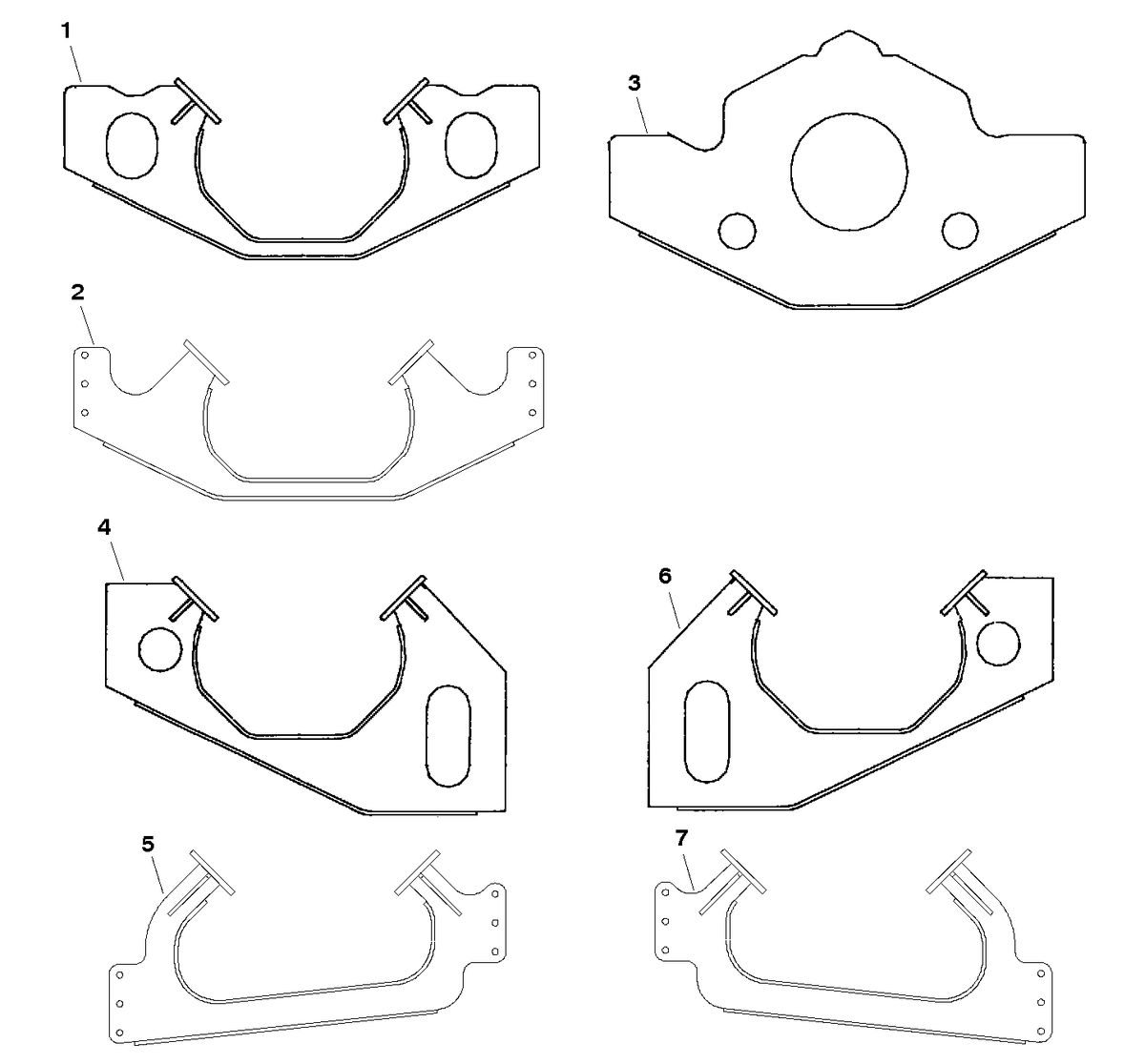 MERCRUISER 500 CARB (502CID) 8.2L ENGINE (GEN VI) MOUNT PLATES-ENGINE