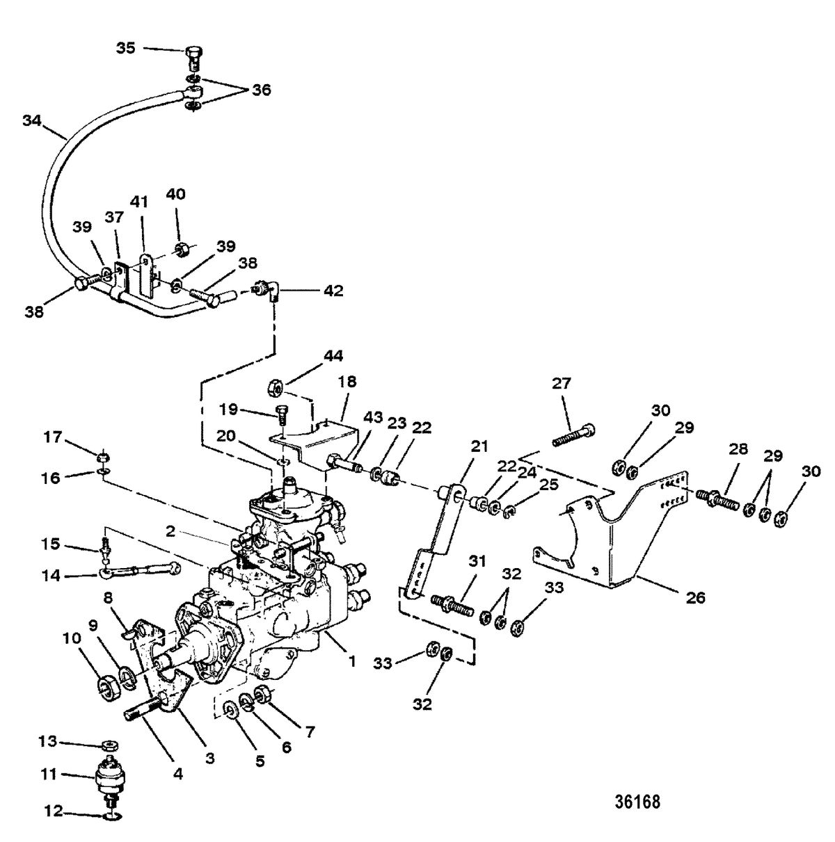 MERCRUISER D3.6L BRAVO DIESEL INJECTION PUMP