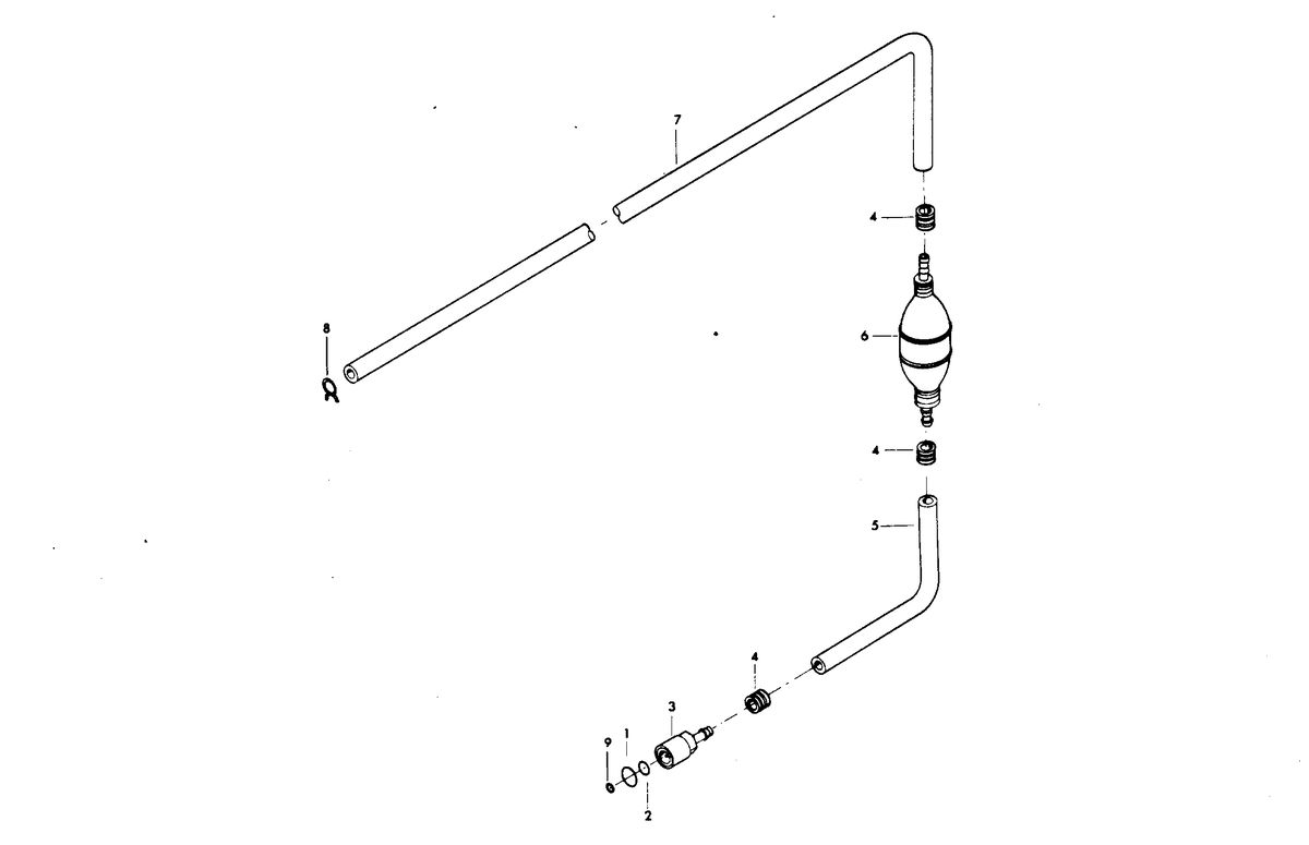 CHRYSLER 140 H.P. TWIN FUEL TANK AND LINE