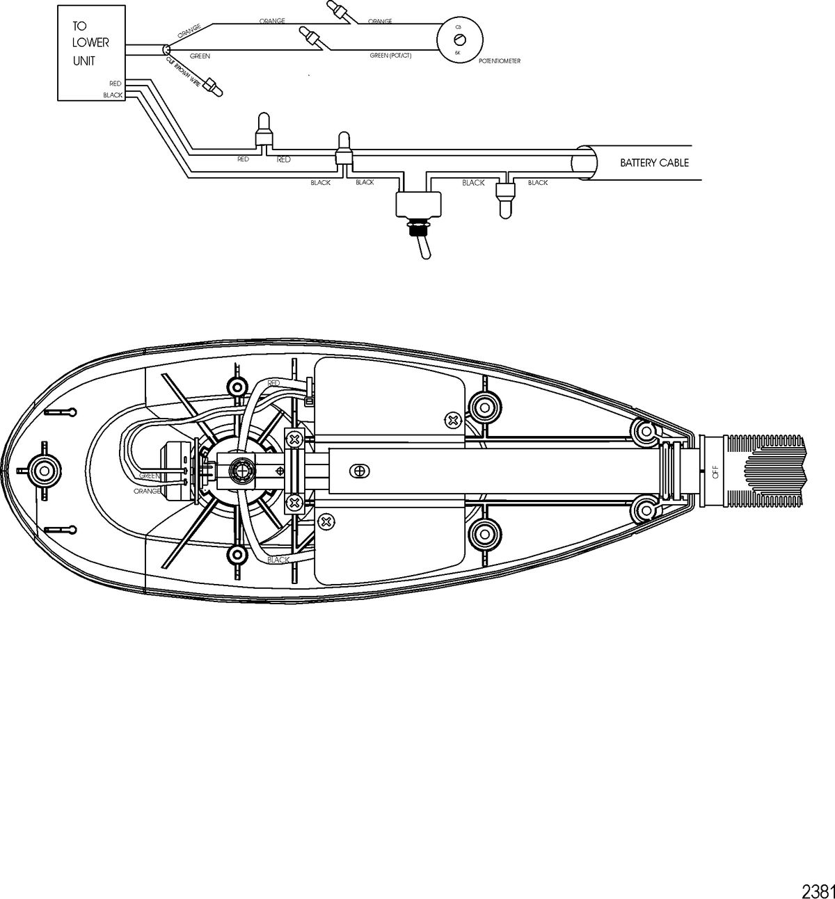 TROLLING MOTOR MOTORGUIDE SALT WATER SERIES Wire Diagram(Model SW109HBD)