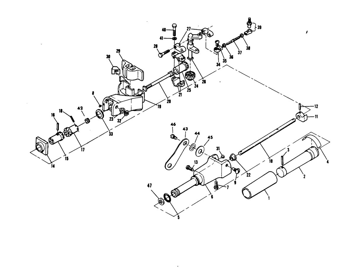 CHRYSLER 6 H.P. SAILOR "EXPORT" STEERING ARM