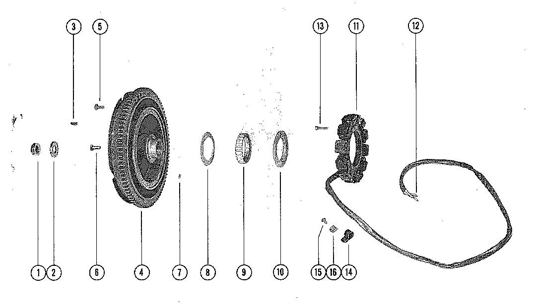 MERCURY MERC 1000E-2 FLYWHEEL ASSEMBLY AND STATOR