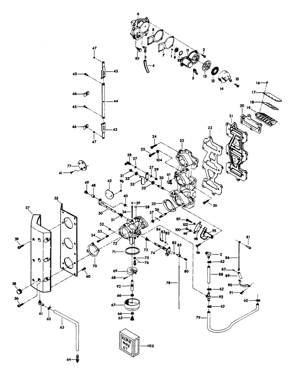 CHRYSLER 75 H.P. CARBURETOR