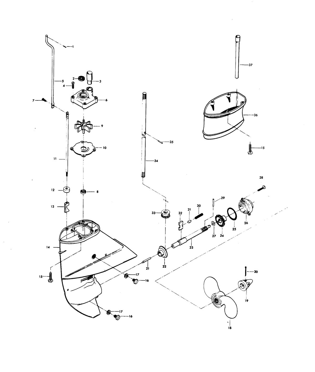 CHRYSLER 6 H.P. GEAR HOUSING