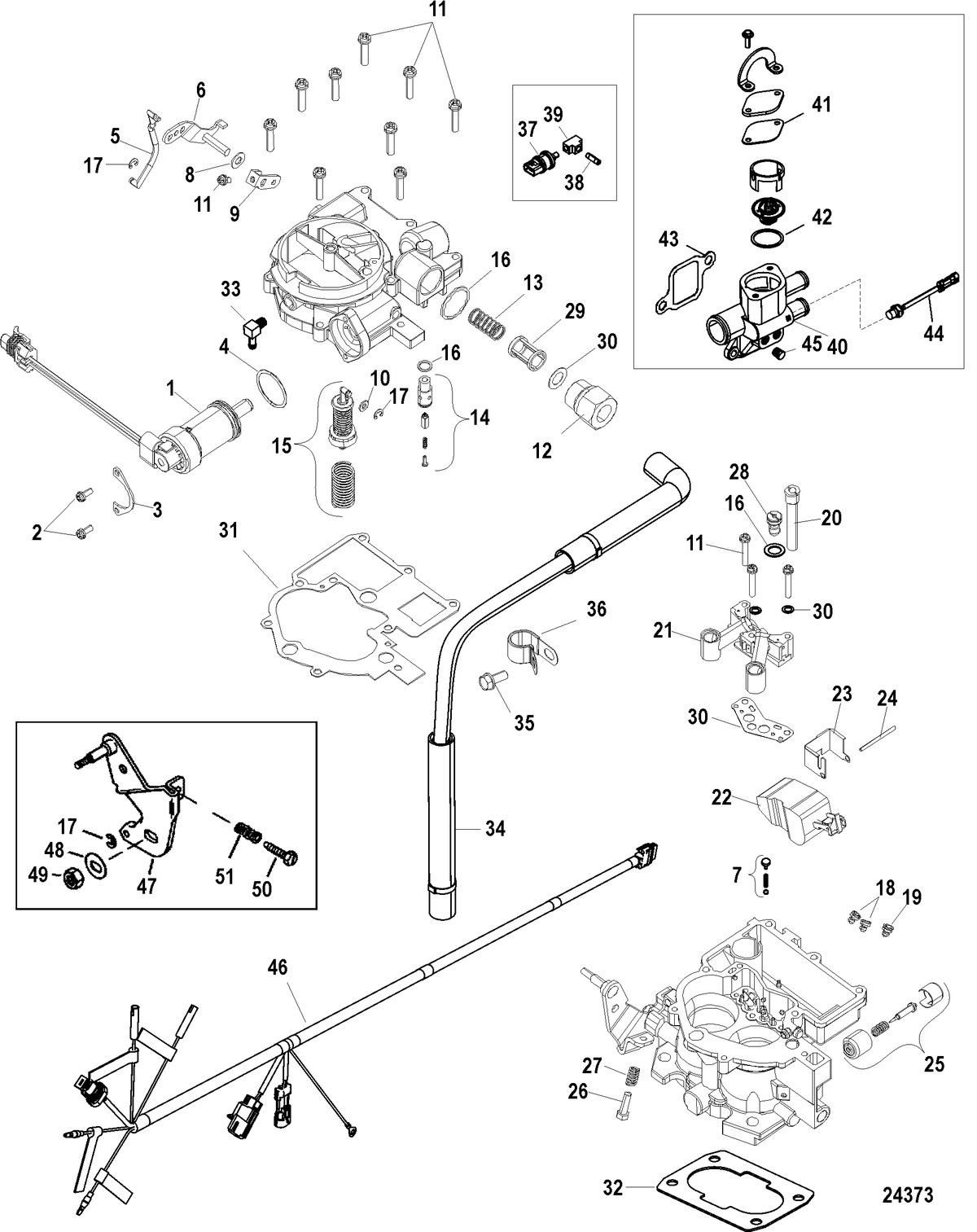 MERCRUISER 3.0L ALPHA ONE Carburetor Kit (TKS)