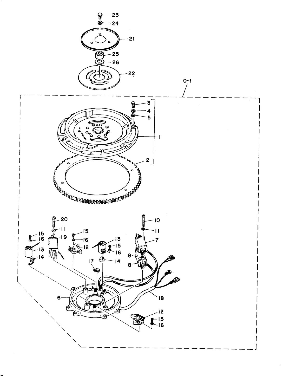 MARINER 28 HORSE POWER FLYWHEEL MAGNETO