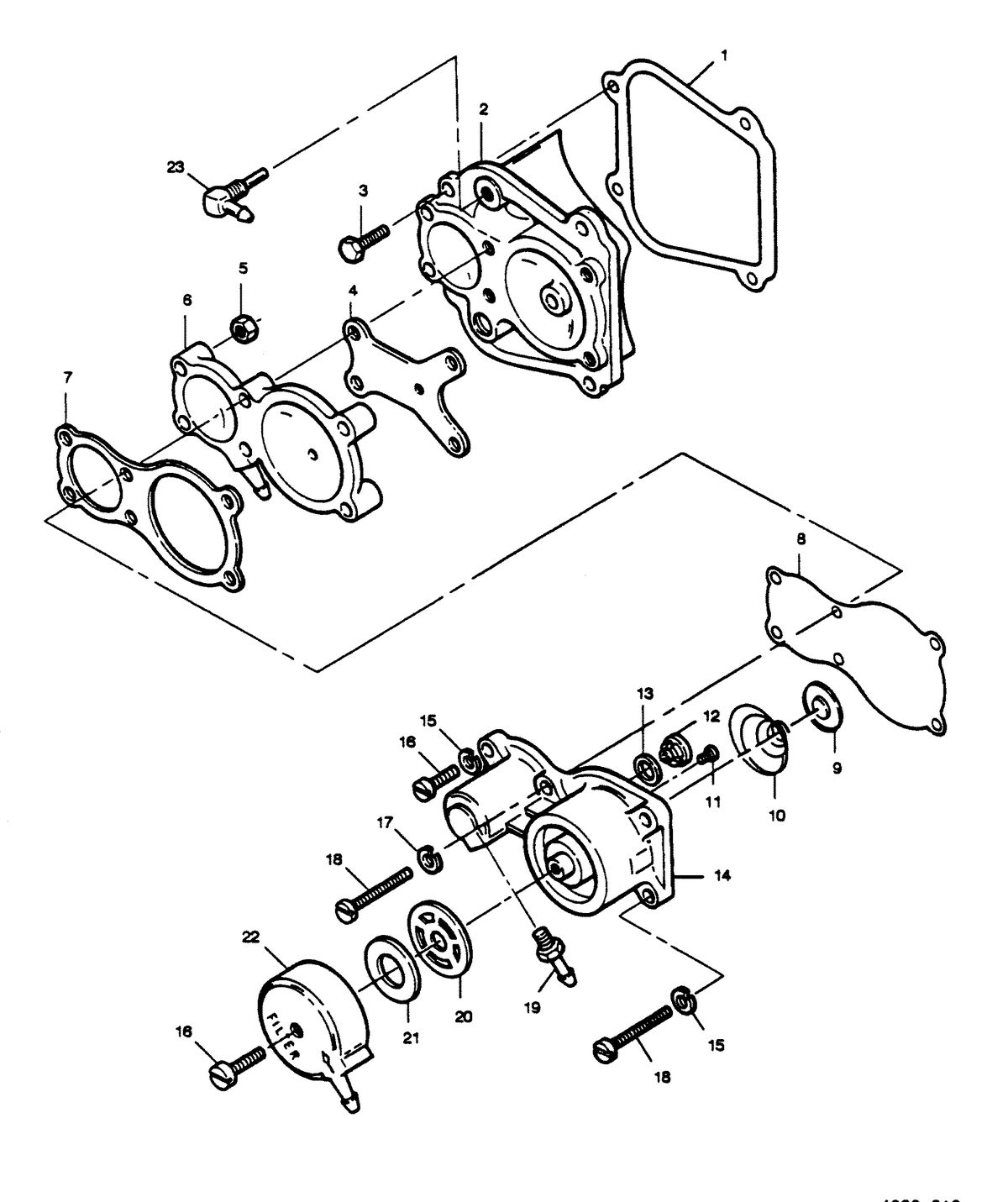 FORCE FORCE 1989 125 H.P. "B" MODELS FUEL PUMP