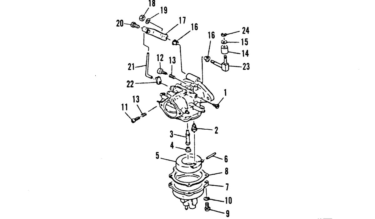 MARINER MARINER 20 CARBURETOR