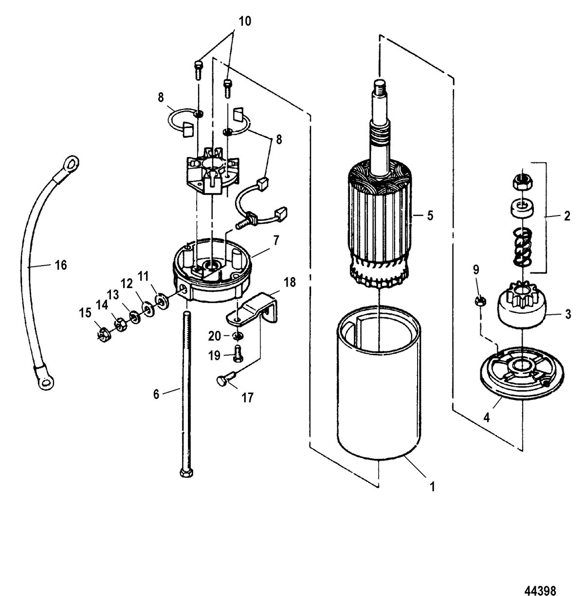 FORCE 90 HP A-MODELS (1990) FORCE Starter