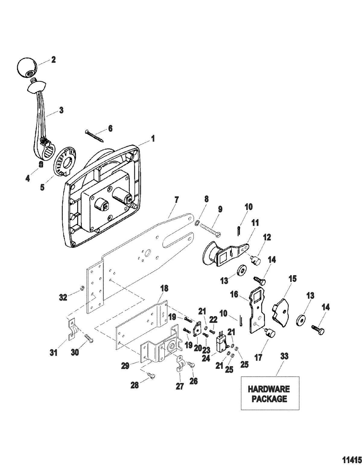 SPORTJET 175XR2 JET DRIVE Remote Control Assembly(850696)