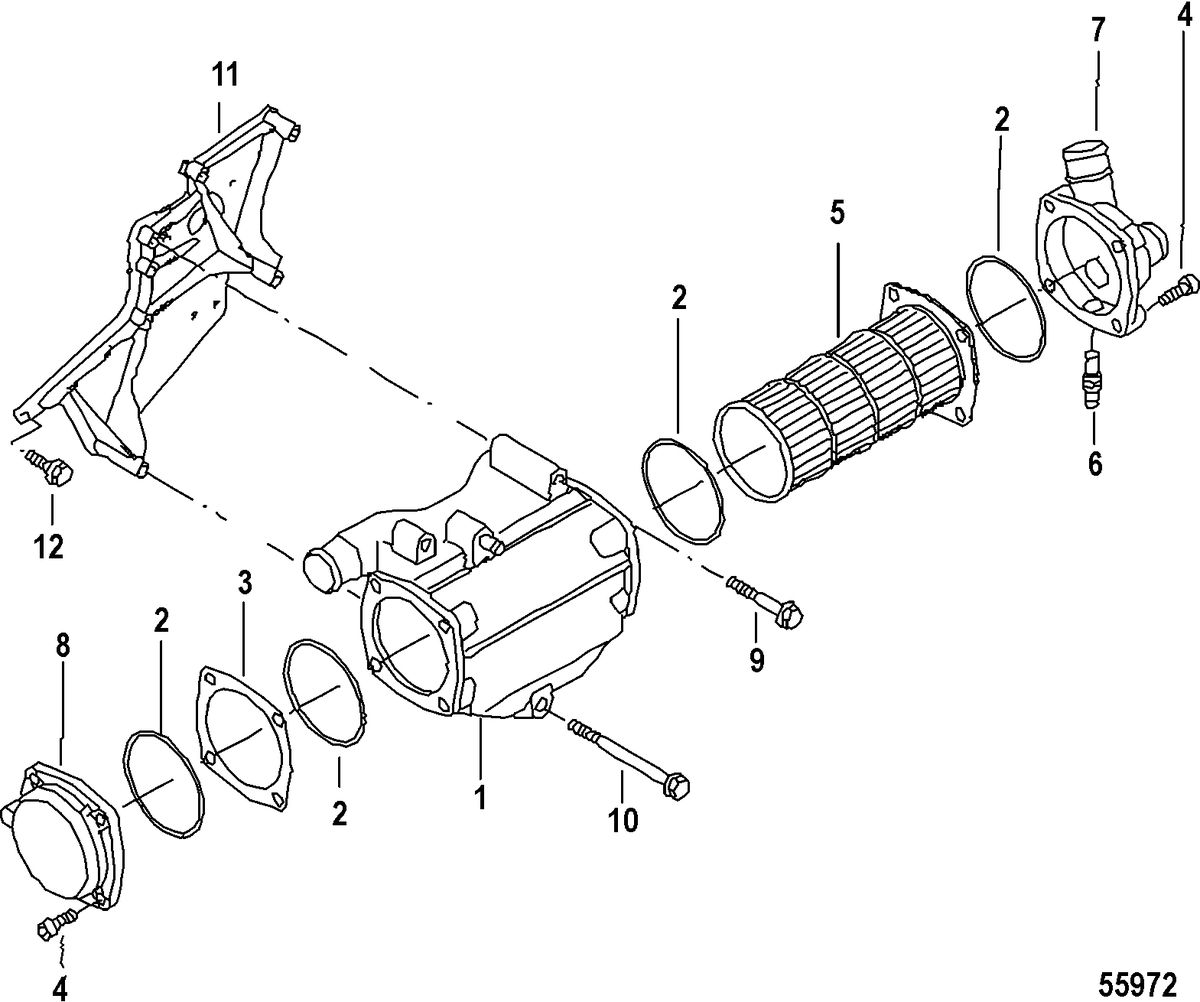 MERCRUISER 3.0L TDI RADIATOR