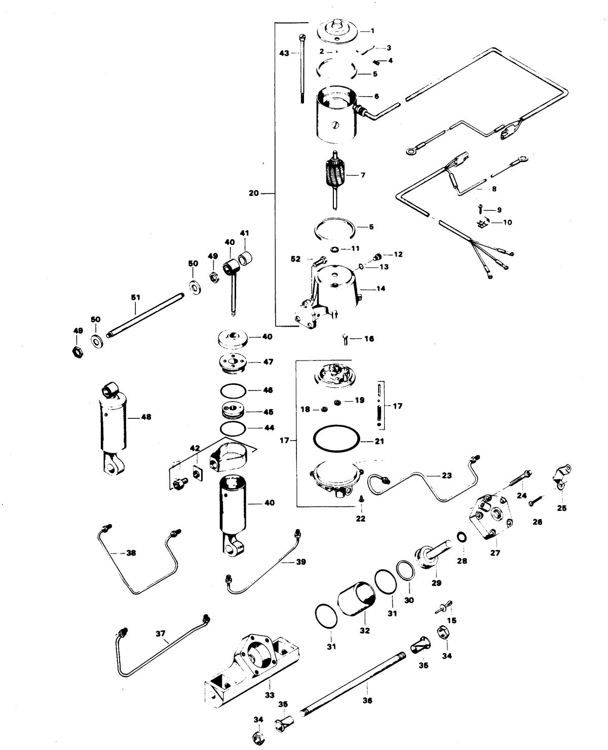 CHRYSLER 125 H.P. POWER TRIM UNIT