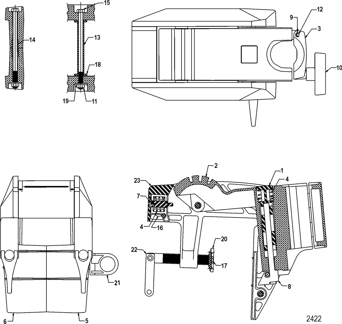 TROLLING MOTOR MOTORGUIDE TRANSOM AND BOW MOUNTS 32 Transom (White)(MKM300062)