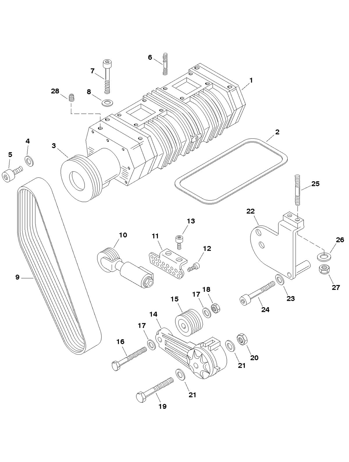 MERCRUISER 800 SC ENGINE SUPERCHARGER