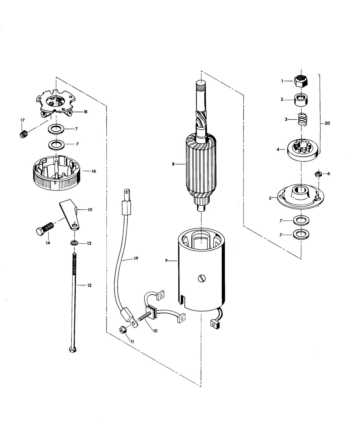 CHRYSLER 75 H.P. ELECTRIC STARTER