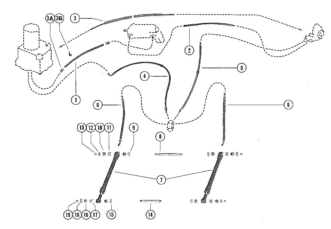 MERCRUISER 888 STERN DRIVE (1.50) RATIO TRIM CYLINDERS AND HYDRAULIC HOSES