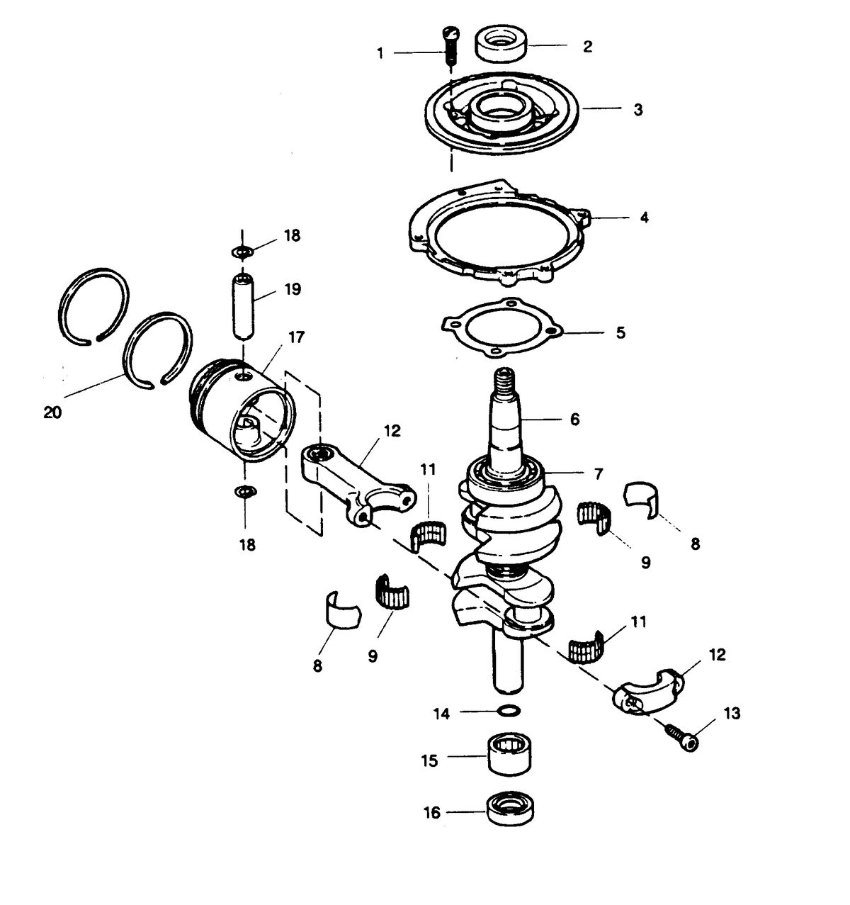 SEARS SEARS 15 H.P. CRANKSHAFT AND PISTON