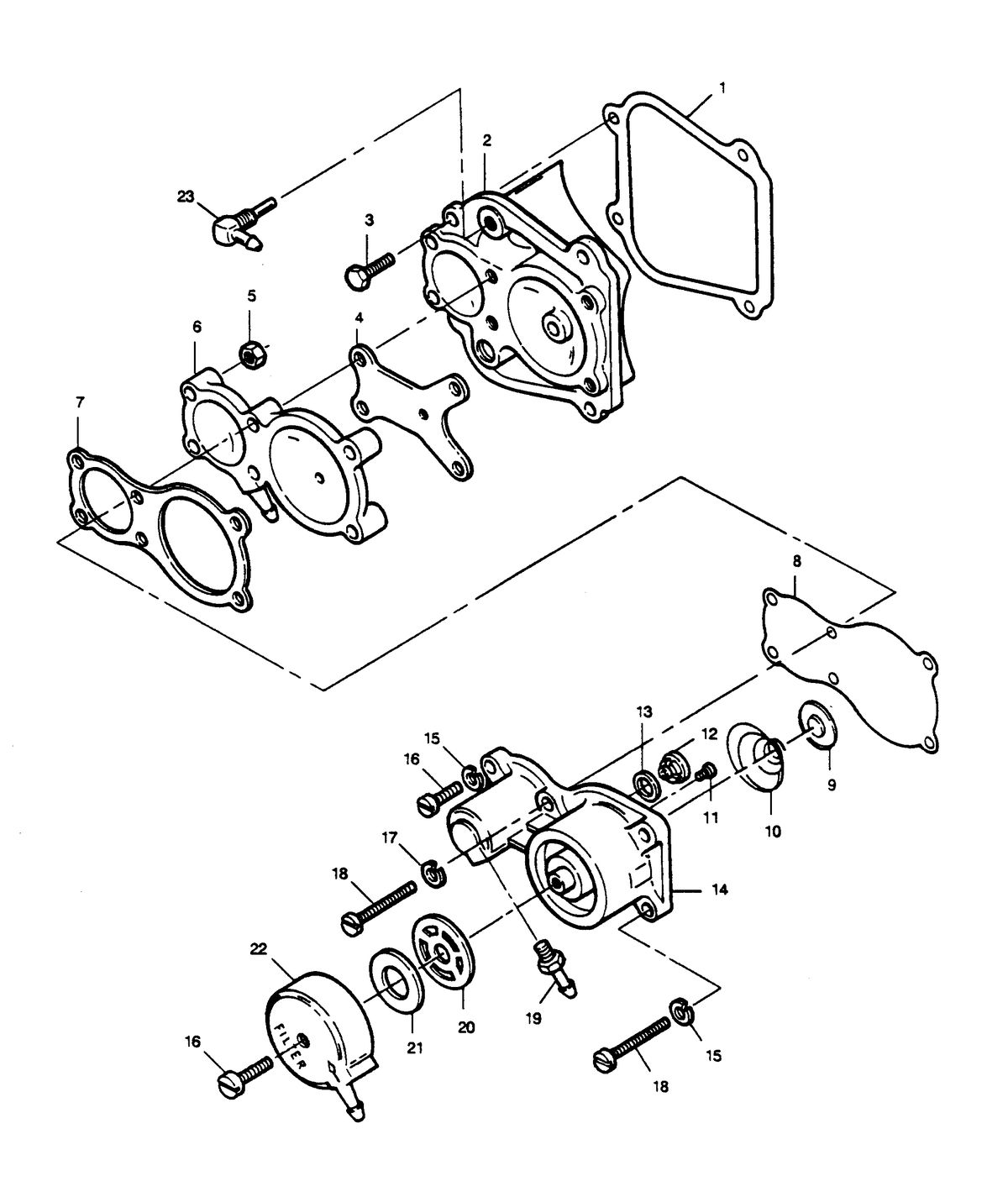 FORCE FORCE 1989 85 H.P. L-DRIVE FUEL PUMP