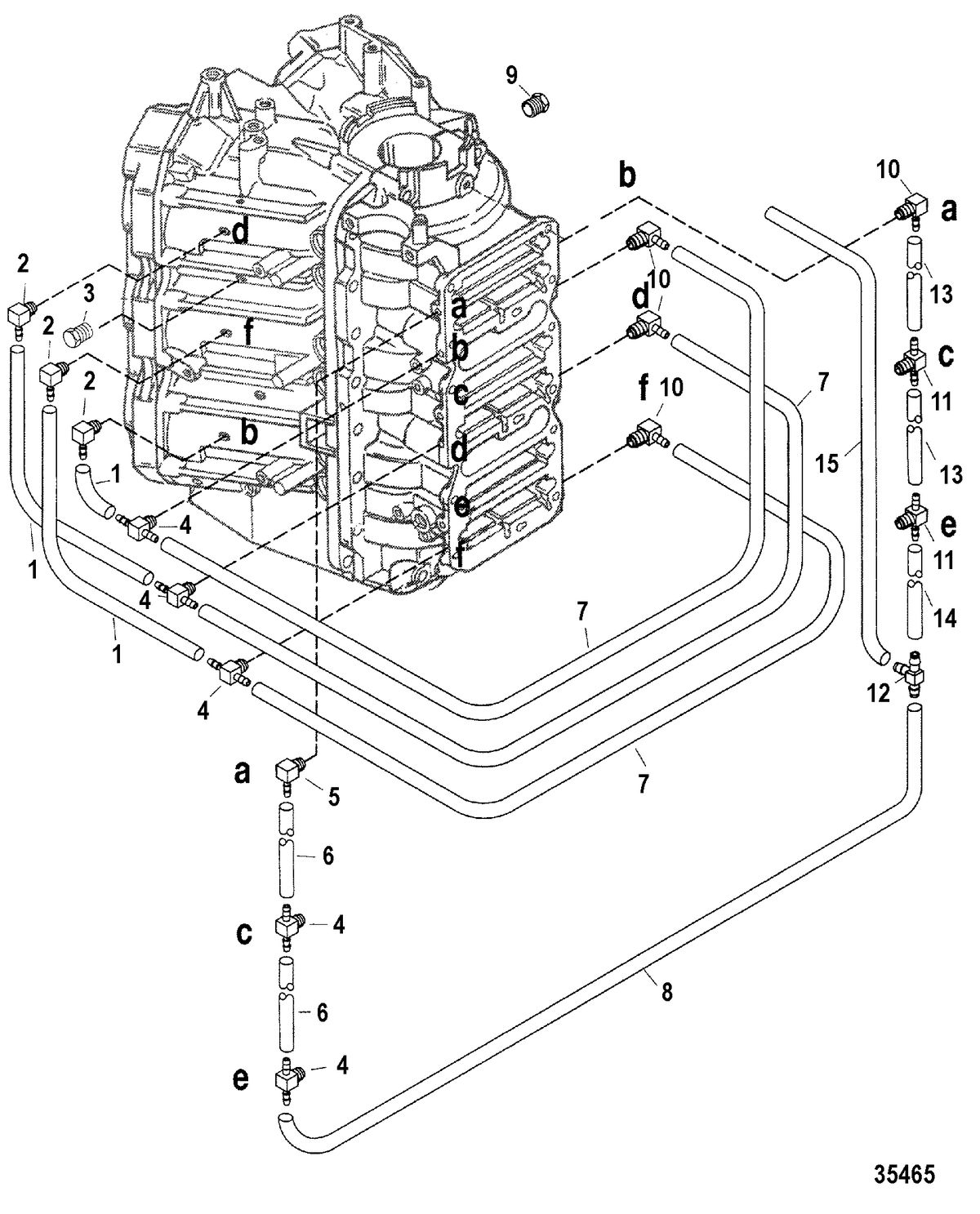 RACE OUTBOARD 300 PROMAX/SUPER MAGNUM (3.0L) Bleed System
