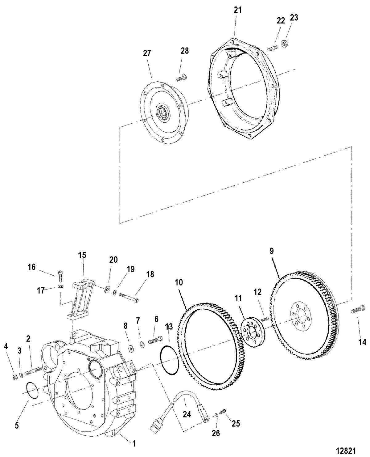 MERCRUISER CUMMINS/MERCRUSER DIESEL4.2L/300 Flywheel Housing(INBOARD)
