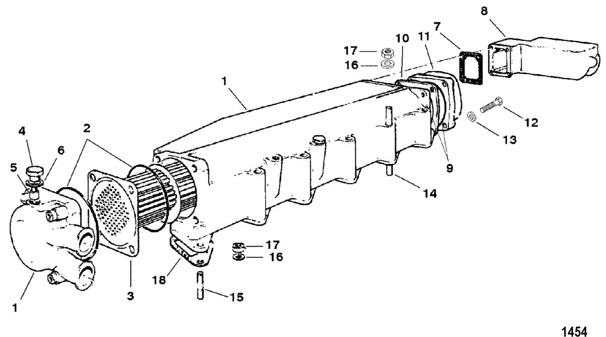 MERCRUISER D4.2L/220 IDI DIESEL Air Cooler