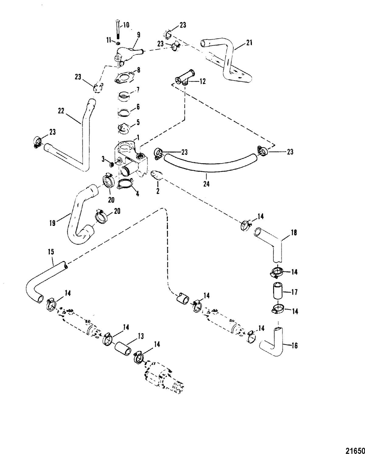 RACE STERNDRIVE 420 / 425 Thermostat Housing(425)