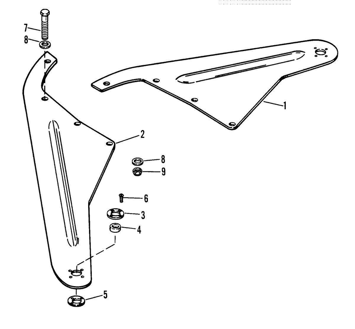 RACE OUTBOARD FORMULA 1 (CARBURETOR) STEERING PLATES