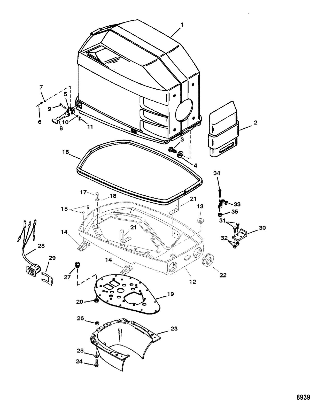RACE OUTBOARD 150/200 PRO-MAX/SUPER MAGNUM (EFI) Cowling