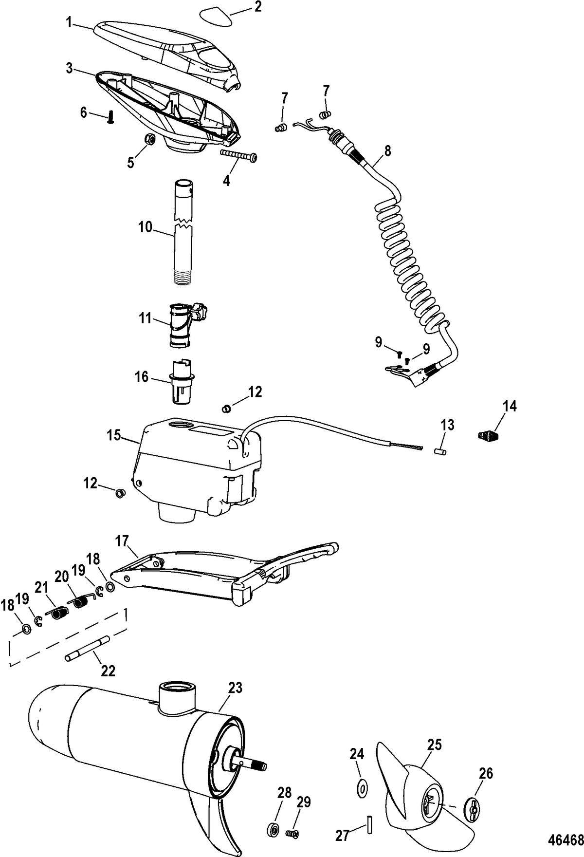 TROLLING MOTOR MOTORGUIDE WIRELESS SERIES Complete Trolling Motor(Salt Water Models)(Design II )