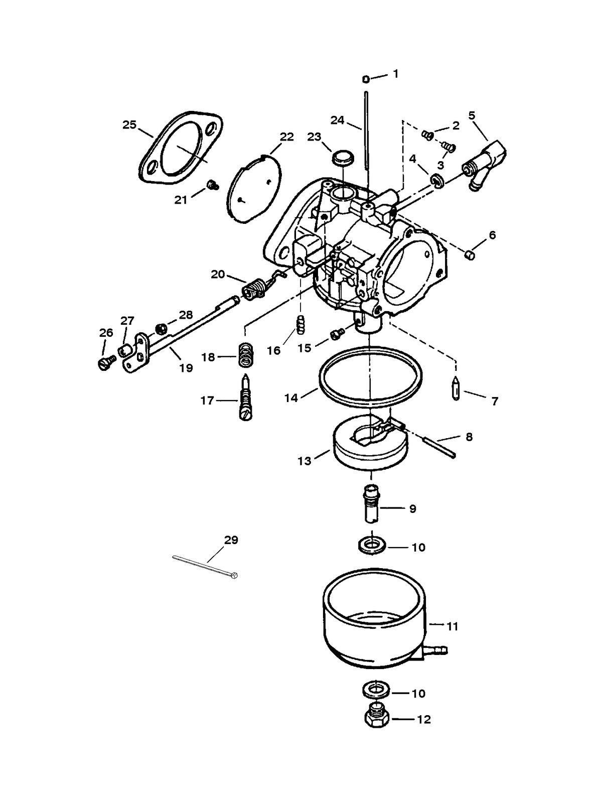 FORCE 40/50 H.P. CARBURETOR - 50 H.P.