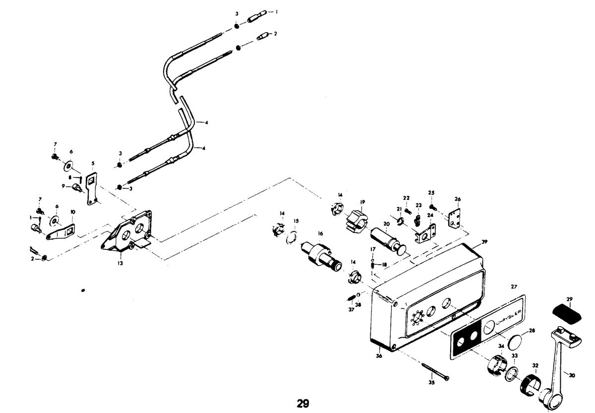 CHRYSLER 140 H.P. REMOTE CONTROL