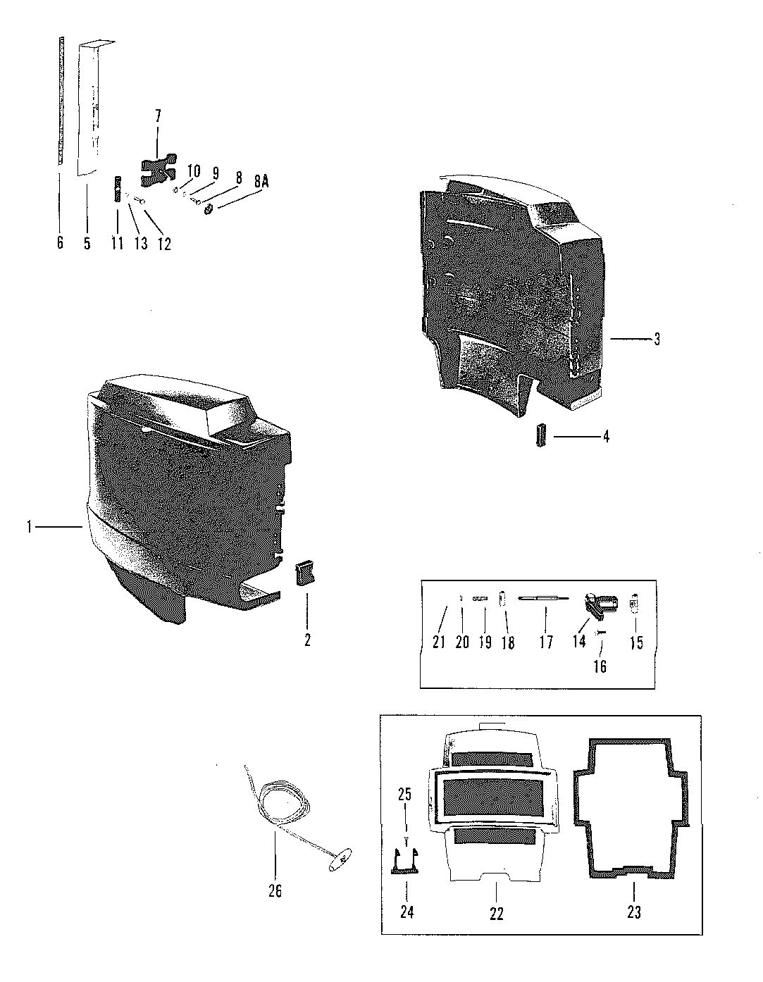 MARINER MARINER 70 COWLING AND FRONT COVER