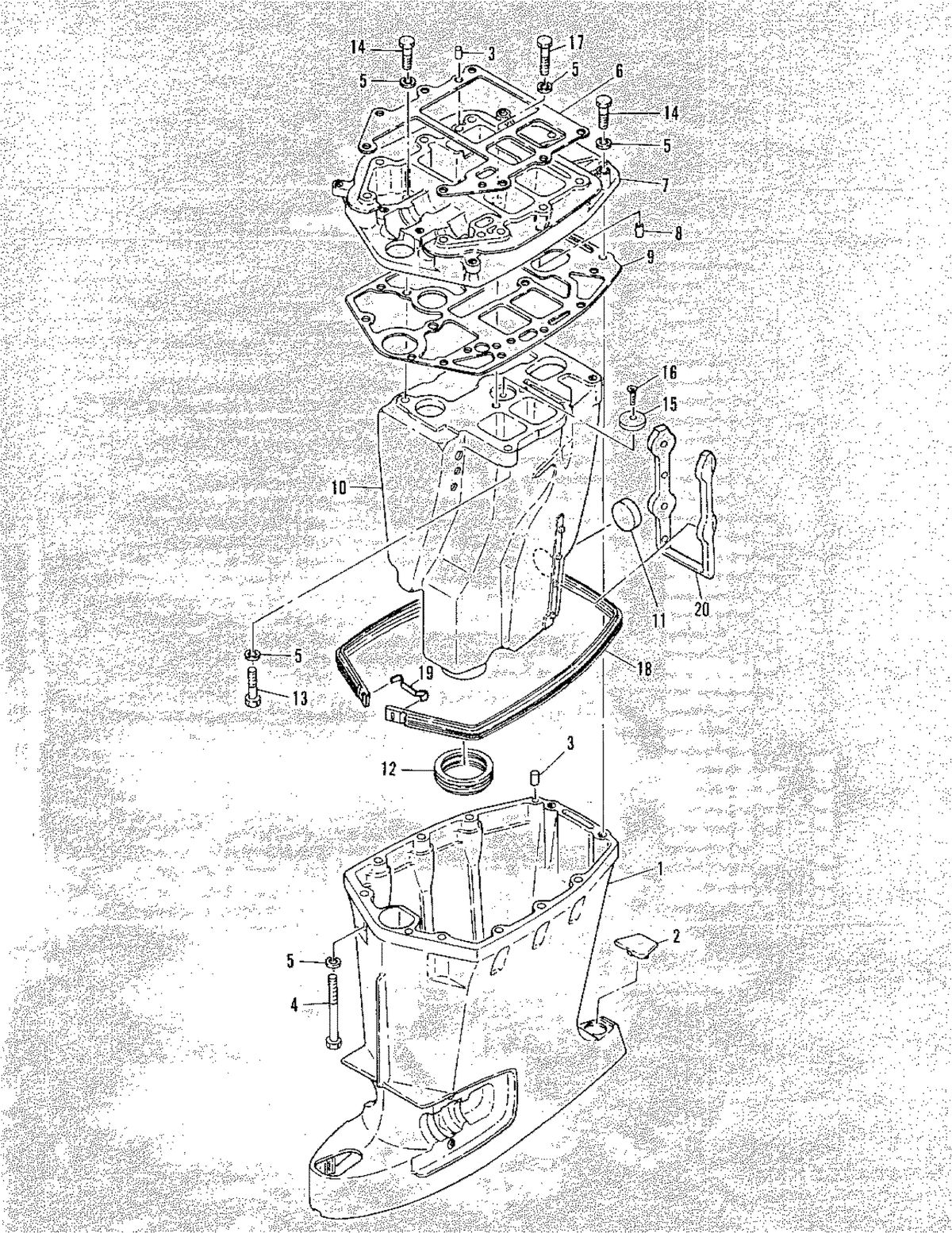 MARINER MARINER 60 DRIVESHAFT HOUSING