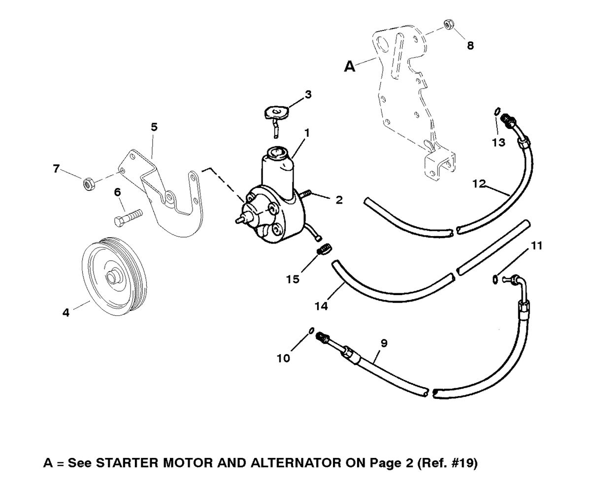 MERCRUISER 350 MAG MPI BRAVO POWER STEERING COMPONENTS
