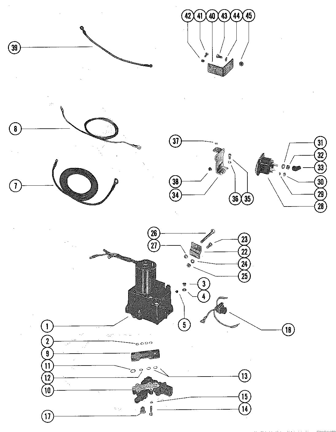 MERCURY MERC 140 HYDRAULIC PUMP AND CONTROL VALVE