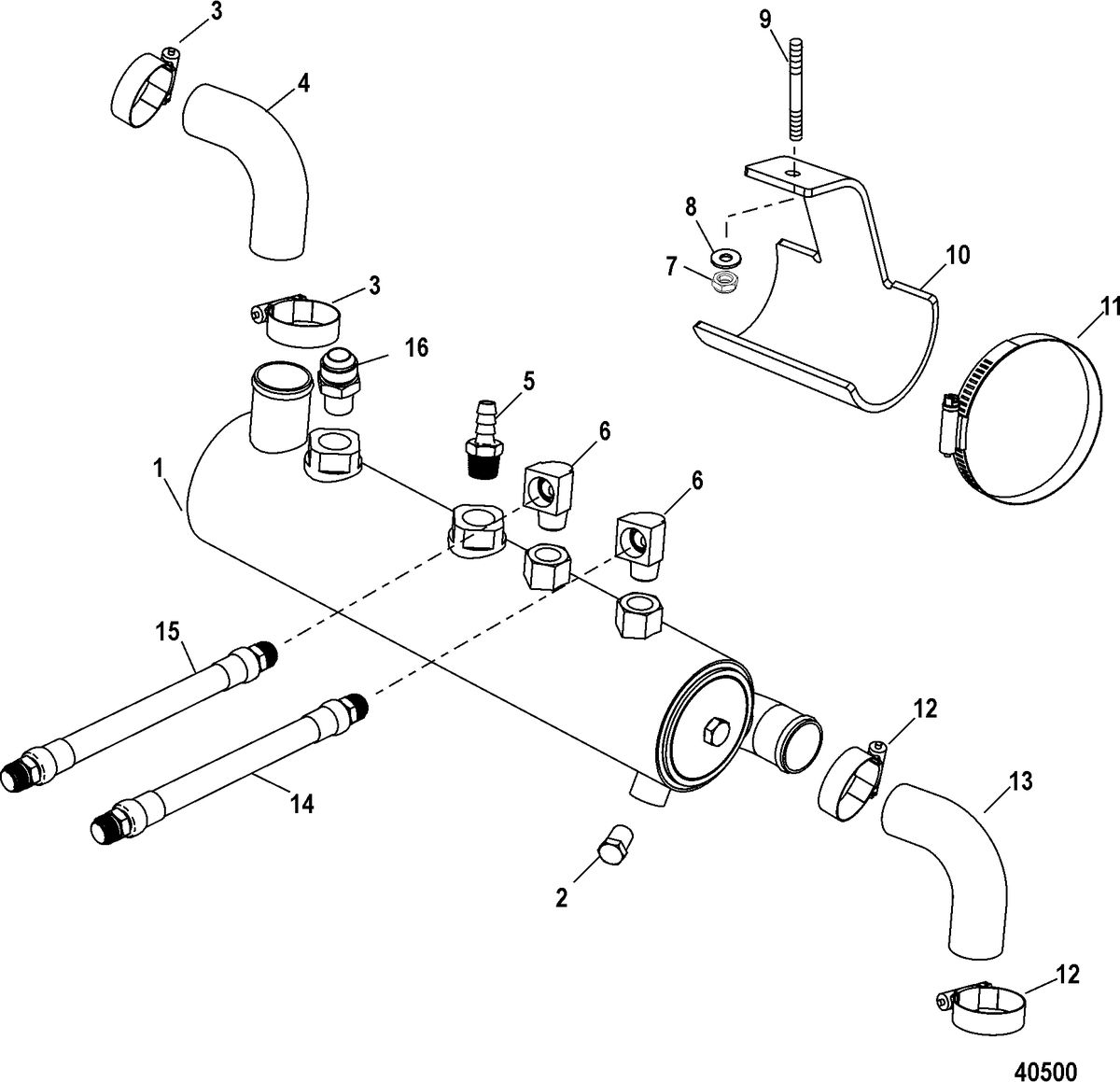 RACE STERNDRIVE 850/1025/1075/1200 SCI Oil Cooler - Transmission