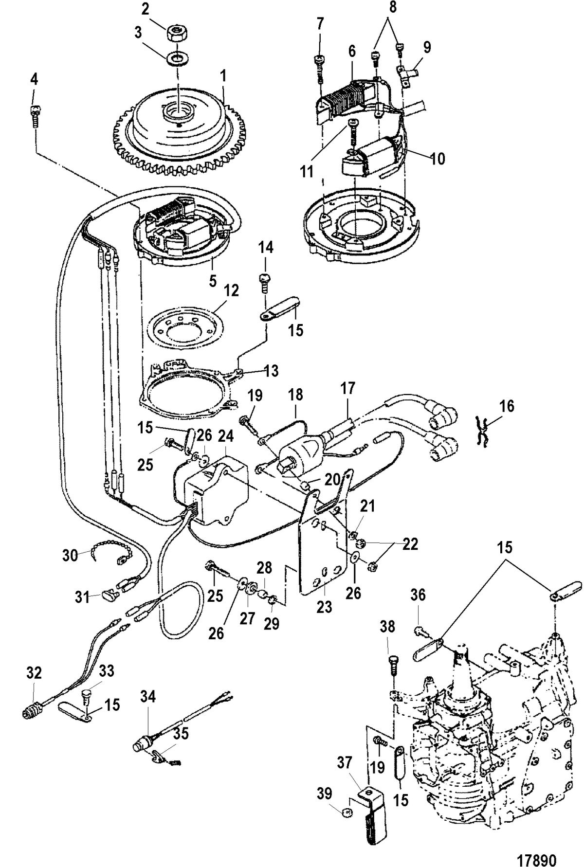 MERCURY/MARINER 25/30HP (2 CYL/430CC) INTERNATIONAL Electrical Components