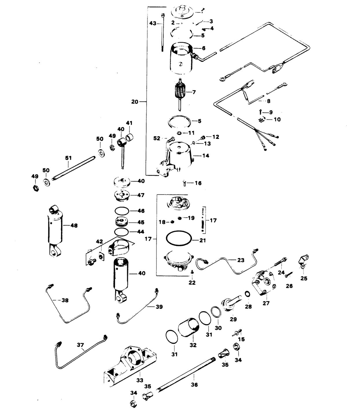 CHRYSLER 115 H.P. POWER TRIM UNIT