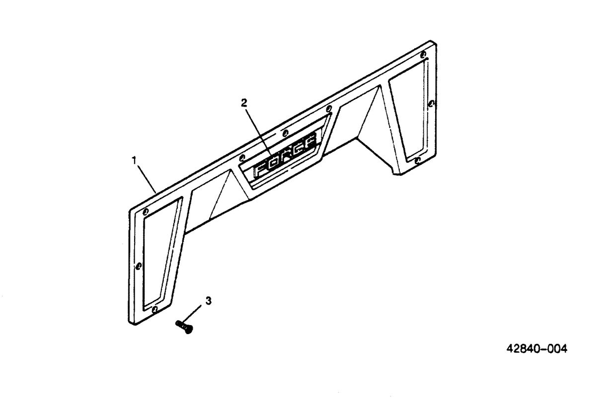 FORCE FORCE 1989 125 H.P. "B" MODELS-L-DRIVE TRANSOM SHIELD