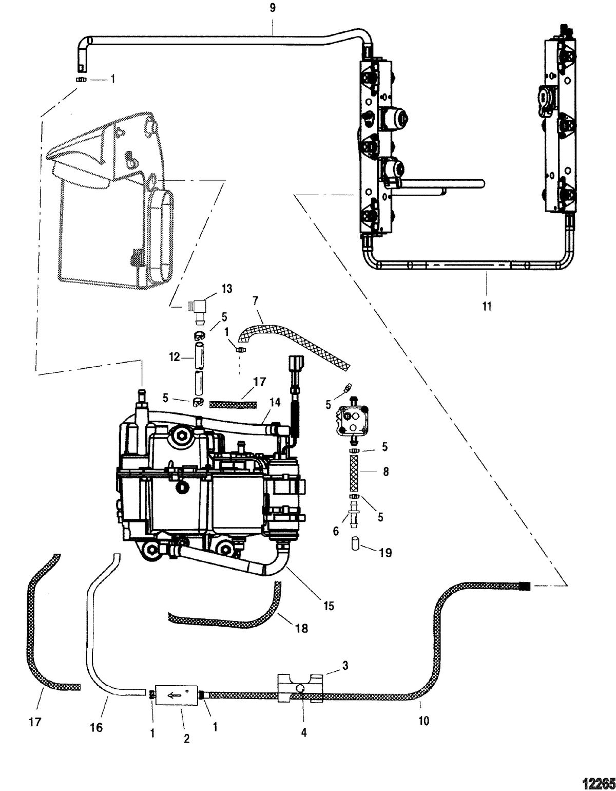 MERCURY/MARINER 200/225 (3.0L DFI) Fuel System