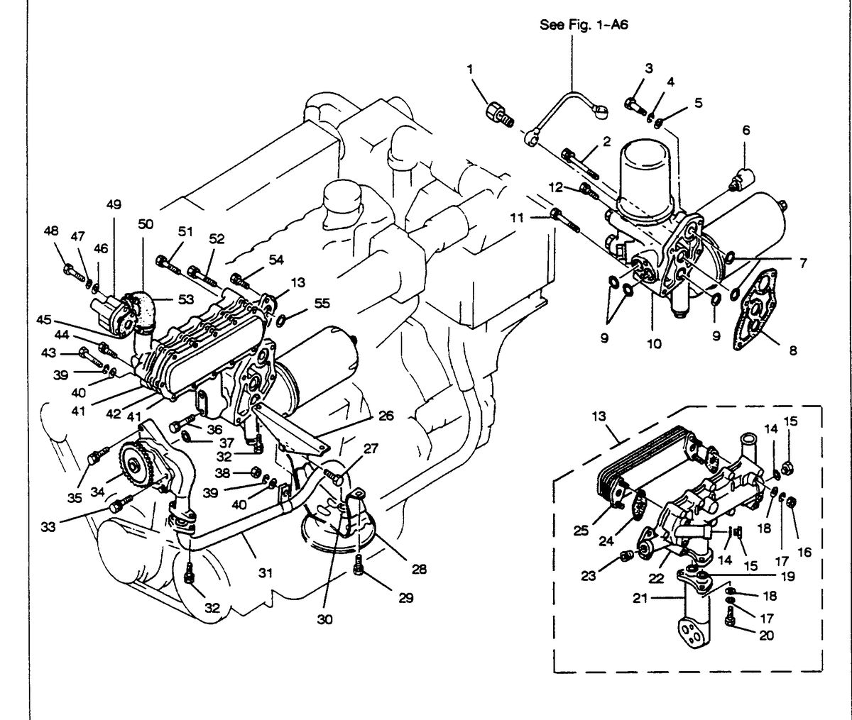 U.S. MARINE US MARINE EH 700TI DIESEL LUBRICATING SYSTEM FIGURE 1-A3