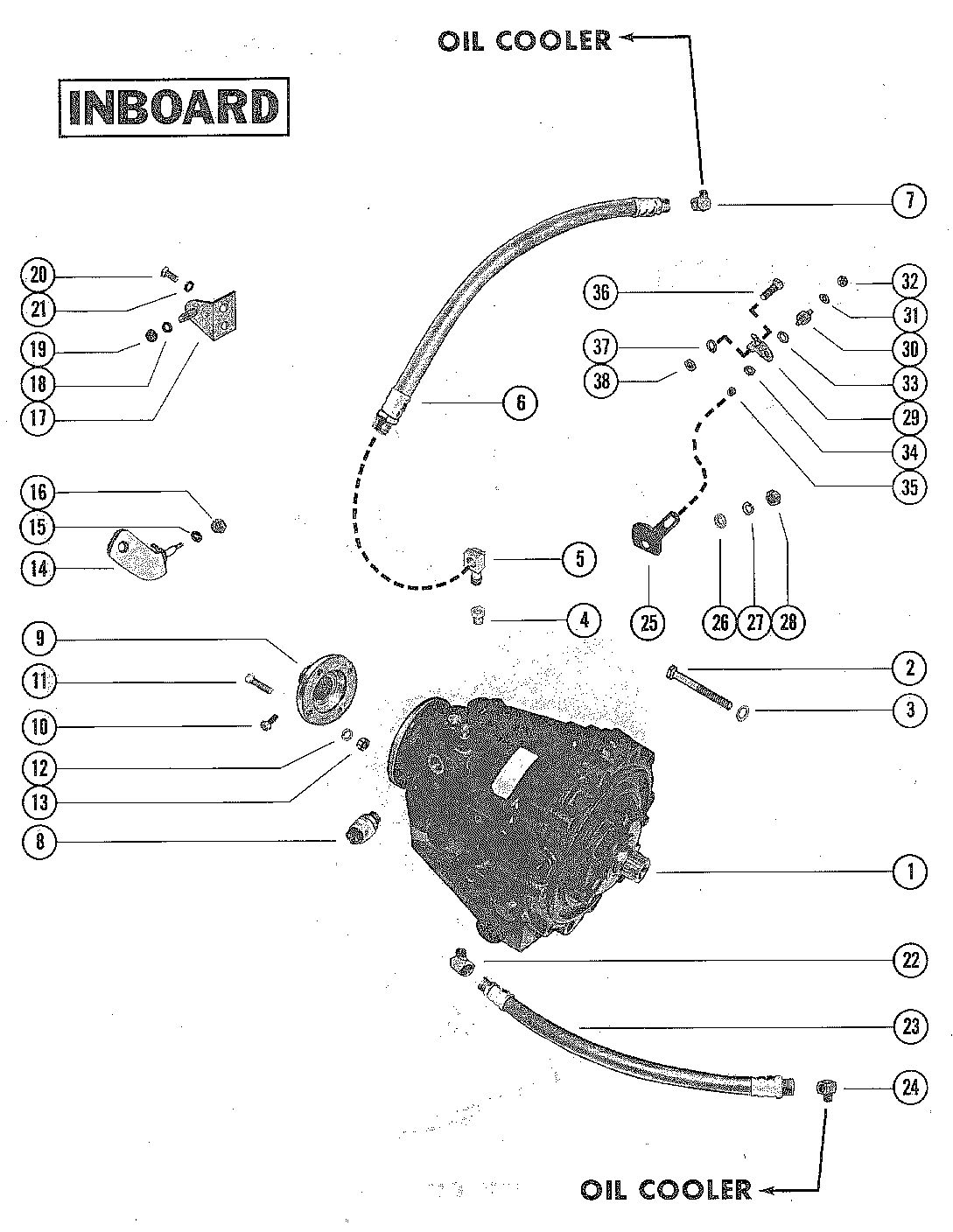 MERCRUISER 325 ENGINE TRANSMISSION ASSEMBLY (INBOARD)