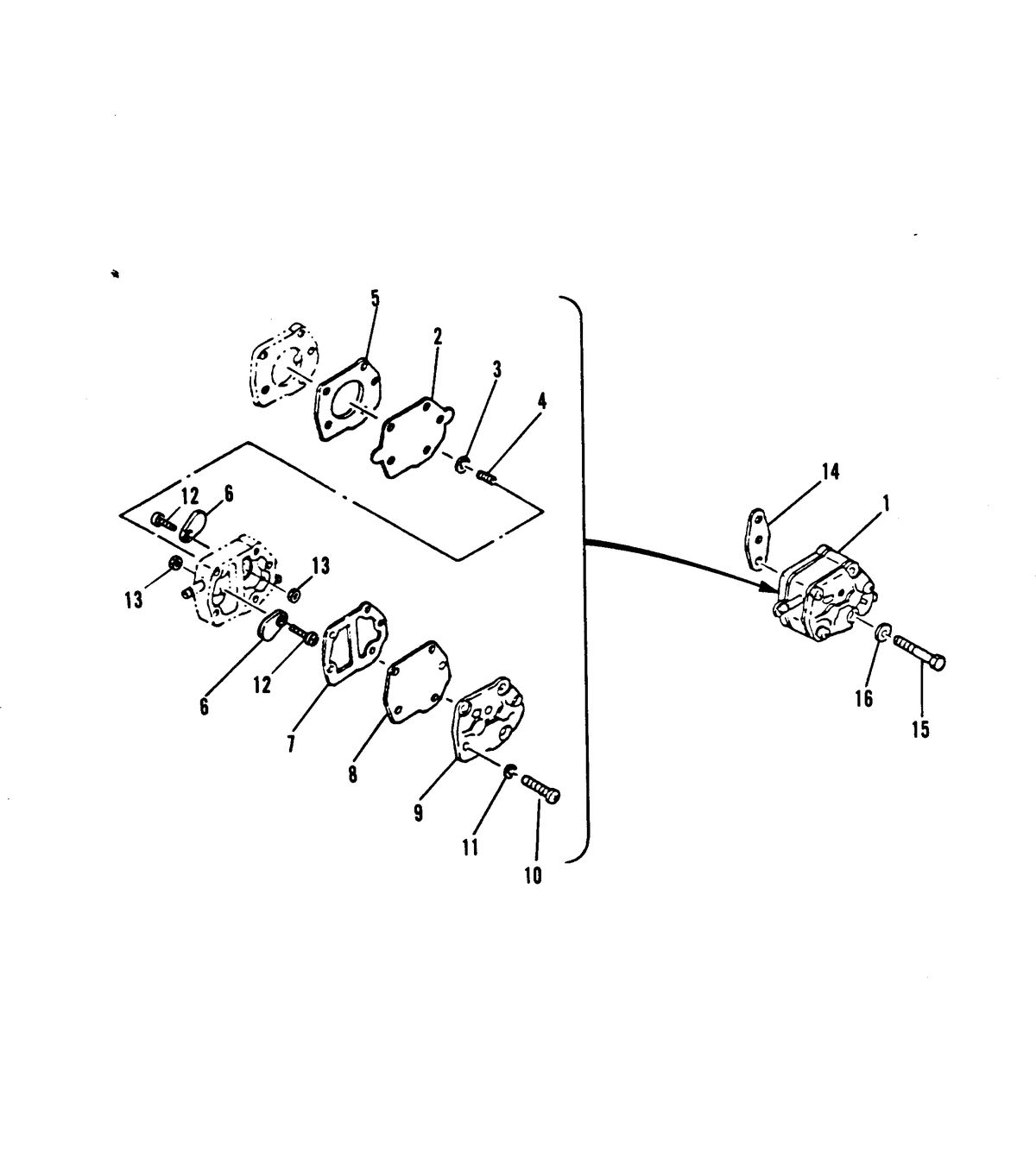 MARINER 15 H.P. W/MARATHON FUEL PUMP