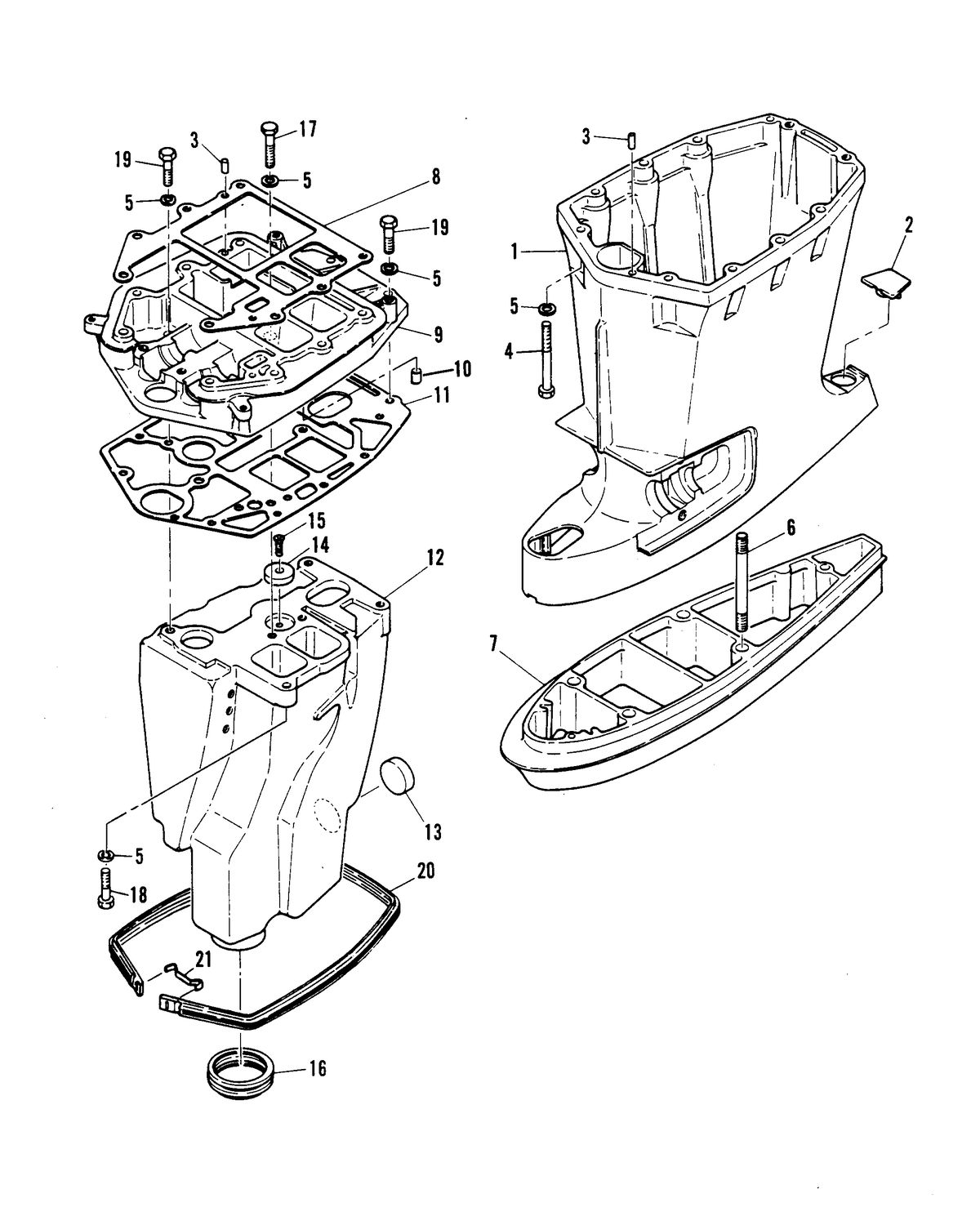MARINER MARINER W48 DRIVESHAFT HOUSING