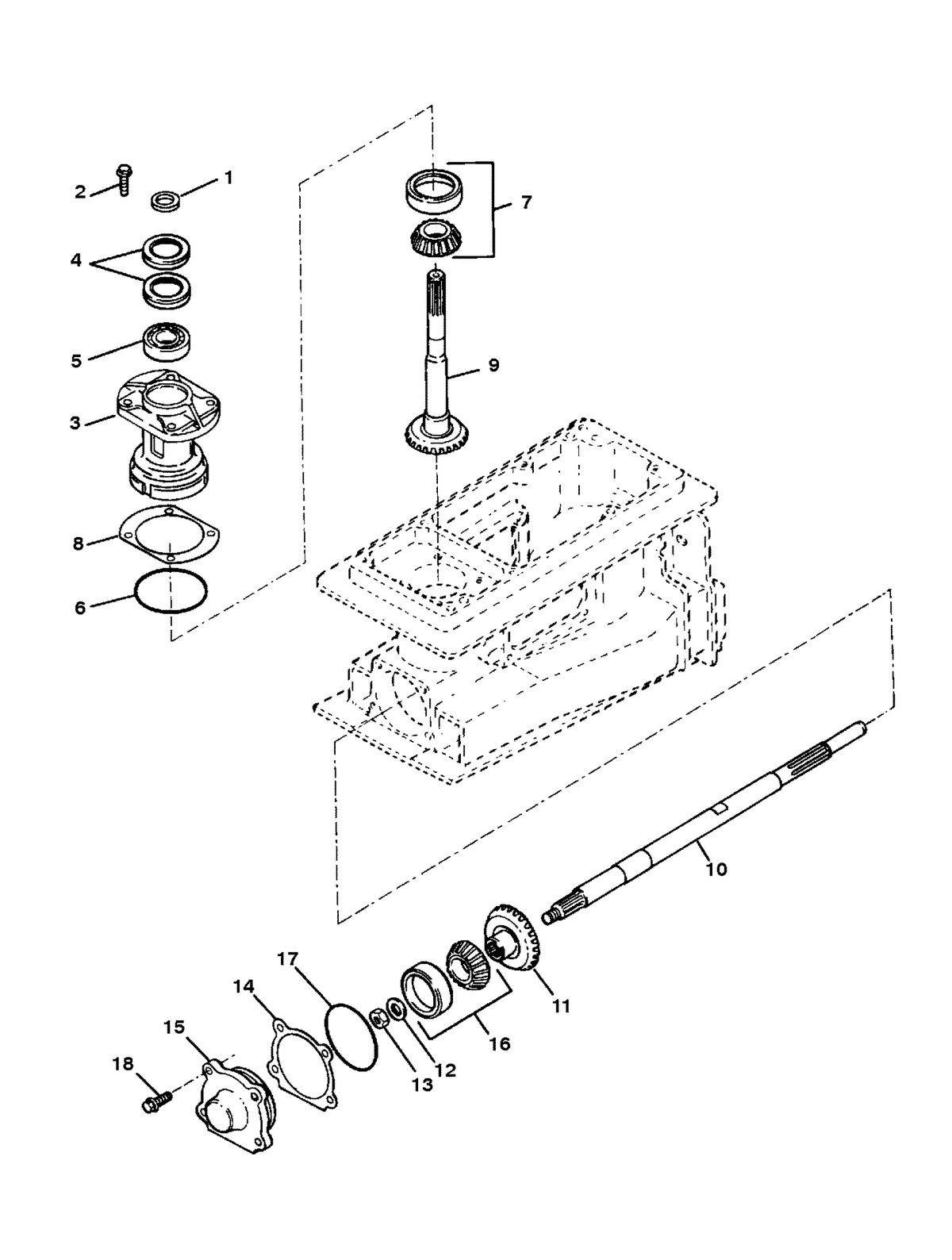 SPORTJET SPORT JET 120 XR PINION AND IMPELLER SHAFT