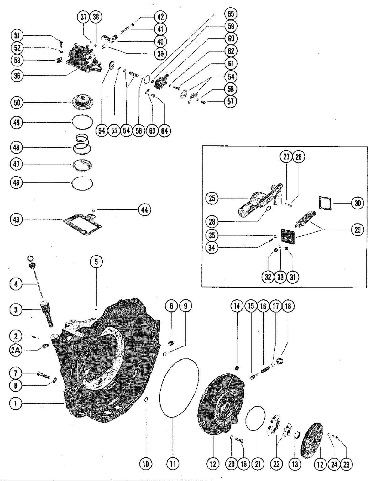 MERCRUISER 330 ENGINE (G.M.) TRANSMISSION ASSEMBLY (STERN DRIVE) PAGE 1